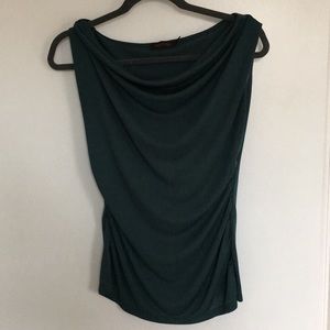 Dark Green Sleeveless Blouse The Limited
